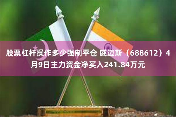 股票杠杆操作多少强制平仓 威迈斯（688612）4月9日主力资金净买入241.84万元