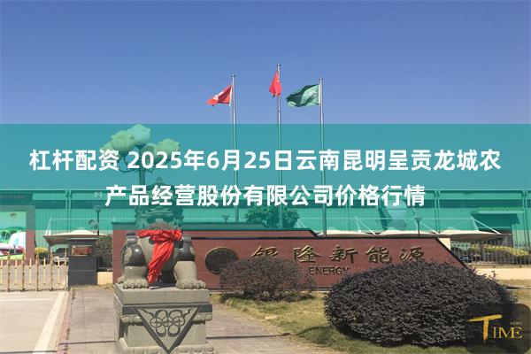 杠杆配资 2025年6月25日云南昆明呈贡龙城农产品经营股份有限公司价格行情